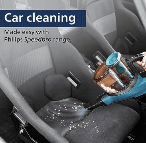 Philips Domestic Appliances SpeedPro Aqua Cordless Vacuum Cleaner FC6728/01 with Vacuum and mop System Denim Blue Metallic, Medium - Image 3